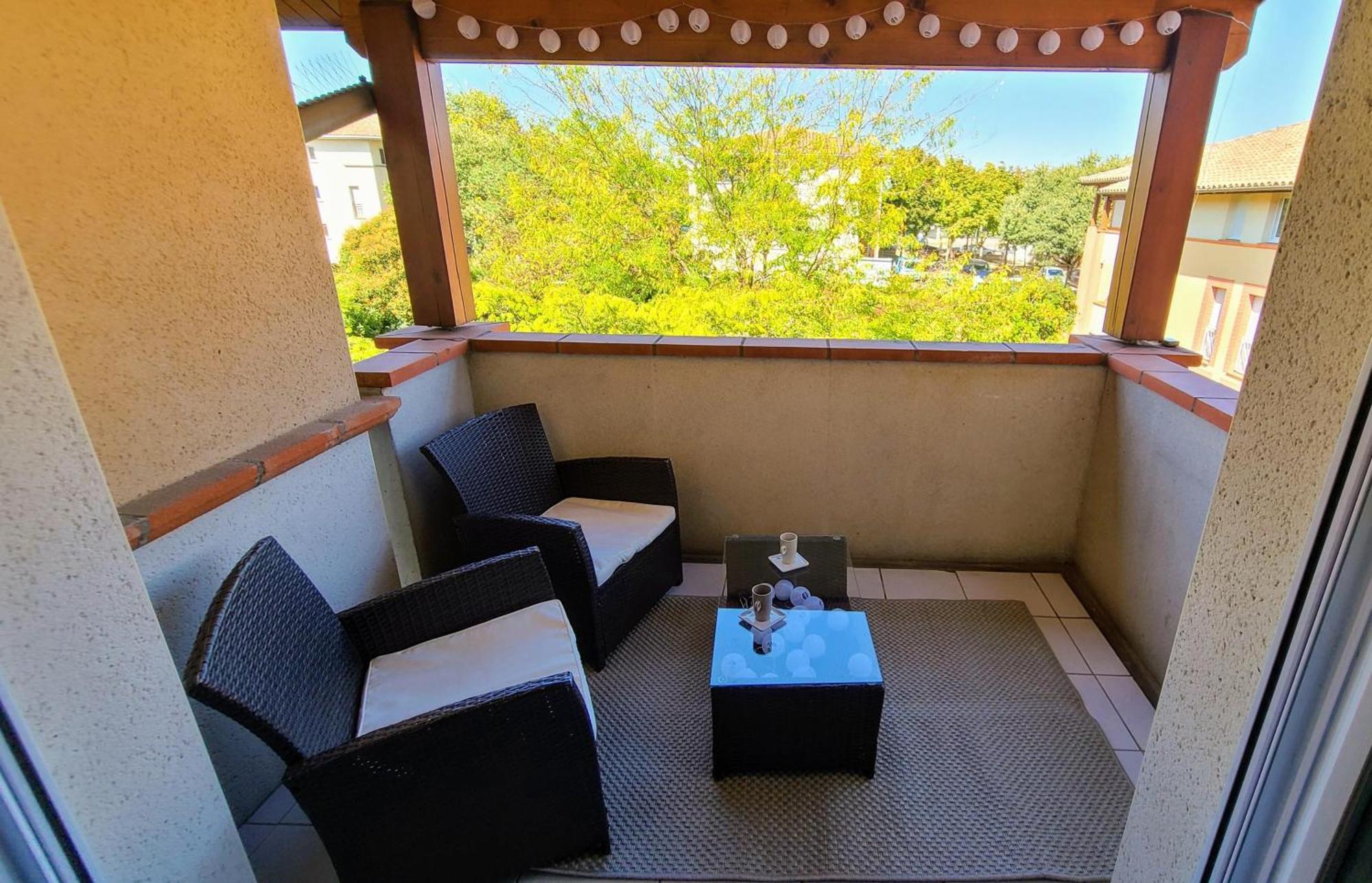 " Cote Parc " Cite De L'Espace - Balcon - Piscine Тулуза Экстерьер фото
